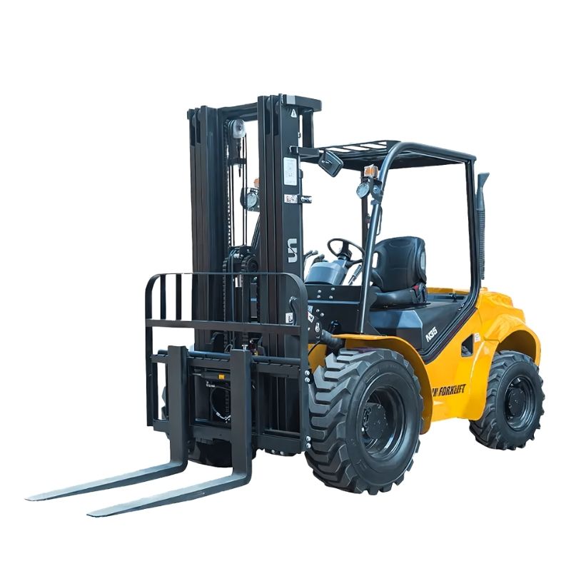 UN Forklift 3.5T Diesel Rough Terrain 4WD Forklift