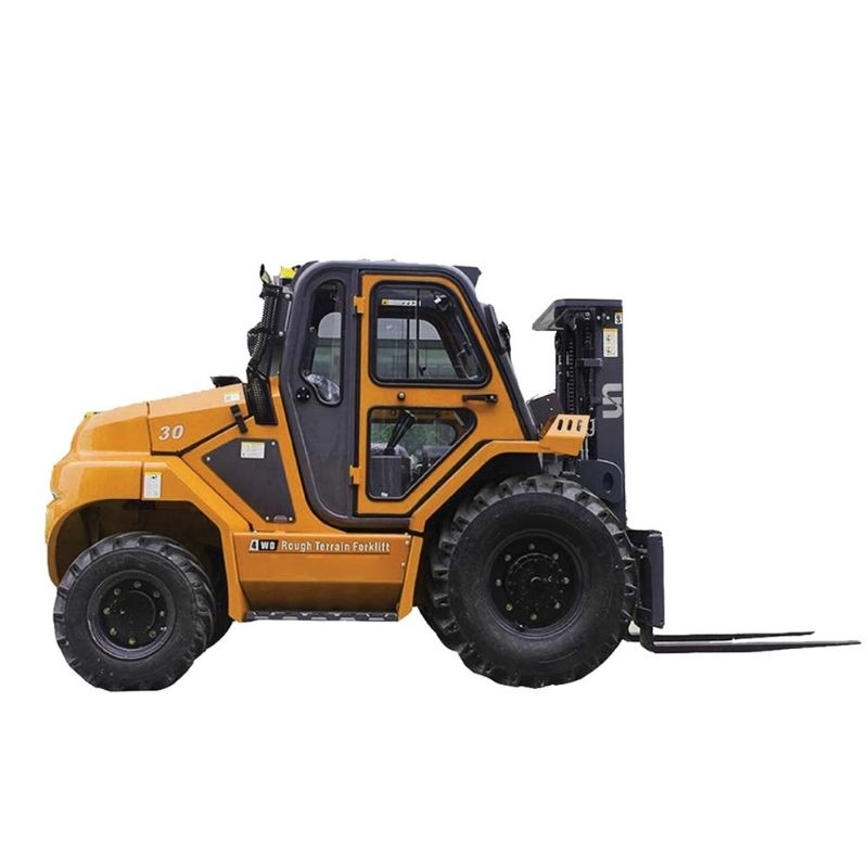 UN Forklift 3.0T Diesel Rough Terrain 4WD Forklift